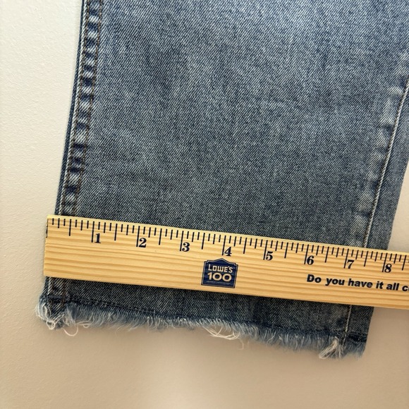 Madewell Jeans 31x26 High Riser Demi Boot 10" Western Blue Denim Raw Hem 2015 - Picture 3 of 12